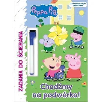 První čtění Chodźmy na podwórko! Świnka Peppa. Zadania do ścierania - opracowanie zbiorowe
