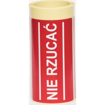 Speciální papír Červené etikety "Křehké" k nalepení 60 x 100 mm, 100 Kusů