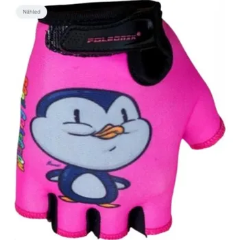 cyklistický dres rukavice dětské POLEDNIK Animals - Tučňák, Velikost : 4