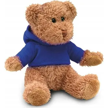 plyšák PLYŠOVÝ MEDVÍDEK PLYŠOVÁ HRAČKA V MIKINĚ S KAPUCÍ modrý