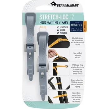 Upínací popruh Sea to Summit Stretch-Loc 12 - (12mm x 300 mm) - 2ks Dusk