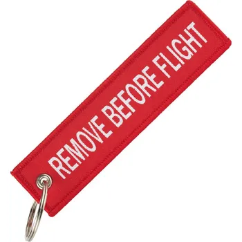 Přívěšek "REMOVE BEFORE FLIGHT" červený