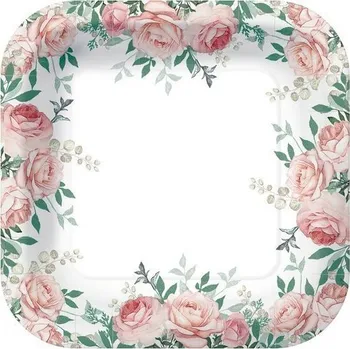 Talíř Talíře s pavími Paw 23 cm 8 ks