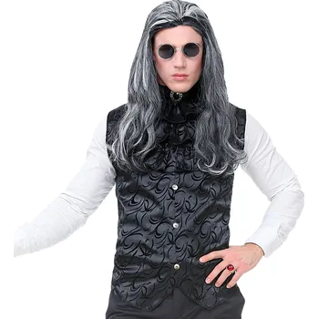 Karnevalový kostým Saténová gotická pánská vesta se stojáčkem - vel S/M