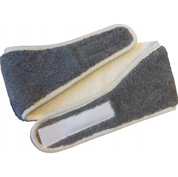 Bederní VLNĚNÝ pás Zateplený Merino vlna Zapínání na suchý zip XL Béžový