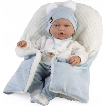 Panenka Guca 885 ADRI - realistická panenka miminko s měkkým látkovým tělem - 38 cm