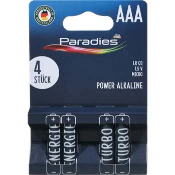 Článková baterie Paradies alkalické baterie AAA