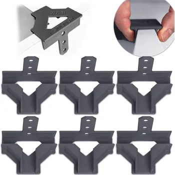 Nábytkové kování Stolářská úchytka 6xT 3 otvory pro BLUM, pro montážní desku 18mm, úhlová