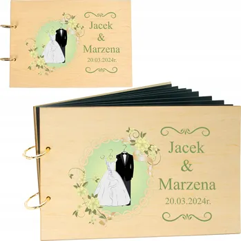 PERSONALIZOVANÉ FOTOALBUM DÁREK PRO NOVOMANŽELE FOTKY SVATEBNÍ PAMÁTKA