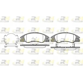 Brzdová destička Woking P10343.02 Sada brzdových destiček, kotoučové brzdy
