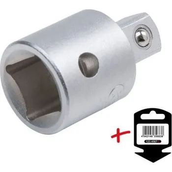 Gola hlavice KS Tools Zvětšovací adaptér 1/2", 1/2"F x 3/4"M Věšák 911.1234-E