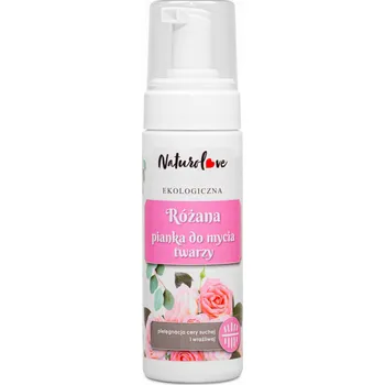 Naturolove, růžová čisticí pěna na obličej, 150 ml