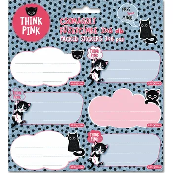 desky na sešit Ars Una Jmenovky na sešity Think Pink 23 - 18ks