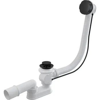 Sifon ALCADRAIN Sifon Vanový Automat Komplet 57 cm, Černá Mat (A55BLACK)