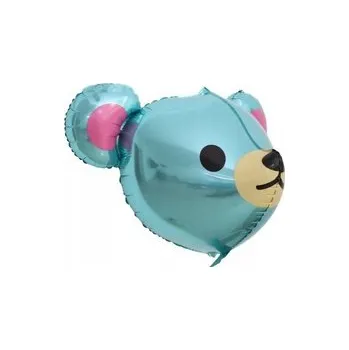 Balónek Fóliový balónek 3D Medvídek Modrý (58cm*55cm)
