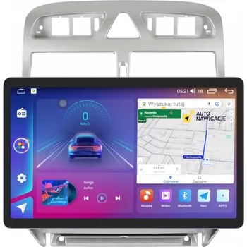 GPS navigace AUTORÁDIO S GPS NAVIGACÍ PEUGEOT 307 2001-2008 ANDROID 11, 5 PALCŮ