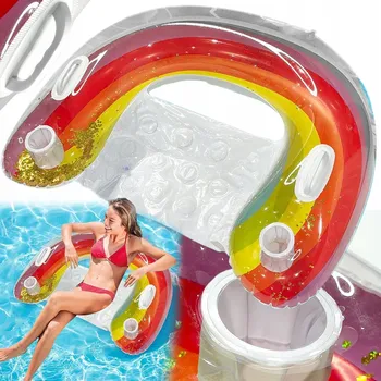 Nafukovací vodní MATRACE opalovací LEHÁTKO k bazénu, velké XXL, barevné