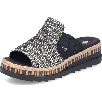 Dámské pantofle DÁMSKÉ PANTOFLE RIEKER V7953-00 ČERNÁ Barva: Černá, Velikost: 38