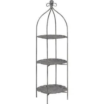 regál Šedý kovový regál 45x144x45 cm Mireille – Ixia ID_1766698