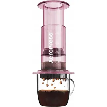 Příprava kávy Klasická kávová konvička AeroPress Clear Pink 250 ml
