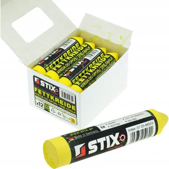 POPISOVAČ NA PNEUMATIKY STIX PREMIUM - KŘÍDA NA PNEUMATIKY - ŽLUTÁ 12 KS