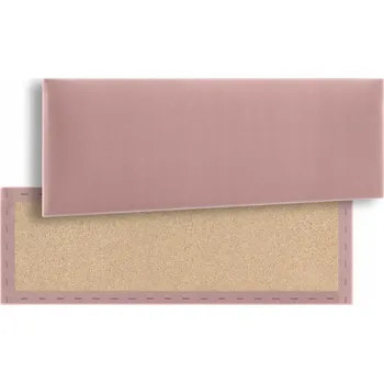 Obraz Čalouněný nástěnný panel obdélník Velur - Růžový 100x20 cm