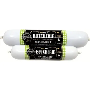 Krmivo pro psa LYOPET Butcherie Rabbit sausage velikost: 400g