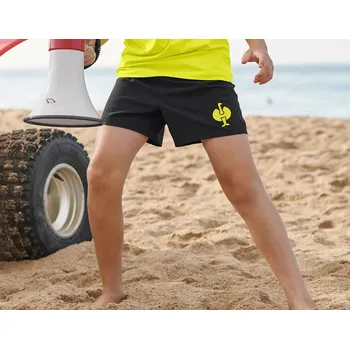 Dívčí plavky Koupací šortky e.s.trail, dětské velikost 98/104 černá/acidově žlutá Strauss