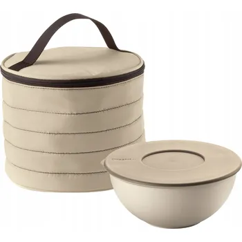 Outdoorové zavazadlo Guzzini – Kulatá termo taška s hermetickou nádobou, béžová