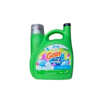 Prací gel Gel na praní tkanin Univerzální 107 praní Gain Fresh n' Comfy 4,55 l