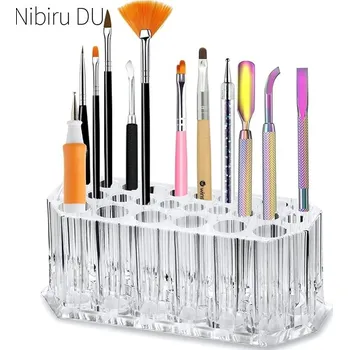 Kosmetický štětec Stojan na štětce na make-up s 26 otvory | držák, organizér