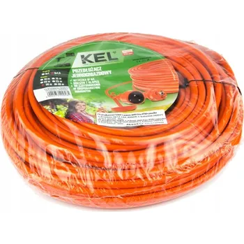 Napájecí kabel Zahradní Prodlužovací Kabel , jednoduchý Plast-Rol 20 m, 1 ks zásuvek, oranžový