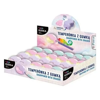 Vodová barva Temperówka z gumką (24szt) KIDEA