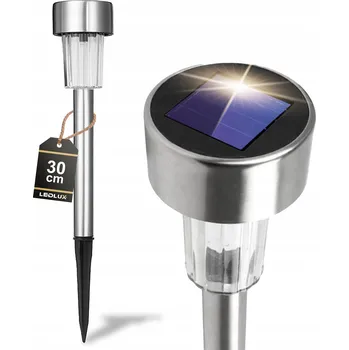 Venkovní osvětlení Solární Lampa LED Zápich do zahrady, stříbrná