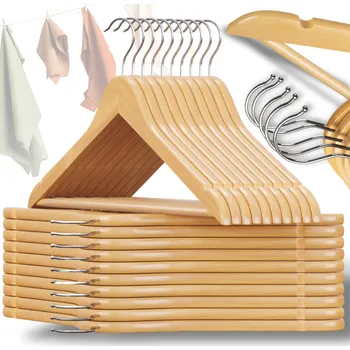 Věšák Šatní ramínko dřevěný Avante béžové a hnědé odstíny