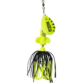 Umělá nástraha Rotační Třpytka MADCAT A-Static Screaming Spinner 65gr Fluo Yellow UV