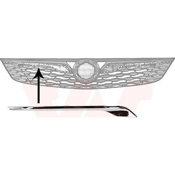 Lišta karosérie Ozdobná / ochranná lišta, mřížka chladiče VAN WEZEL 3812512