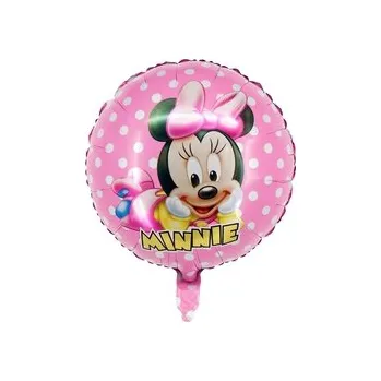 Balónek Fóliový balónek Minnie Mouse Růžový s bílými puntíky, ideální na oslavy