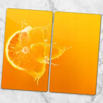 Obraz Tvrzené Skleněné Kuchyňské Desky s Ozdobnou Grafikou Velký Pomeranč 2x30x52