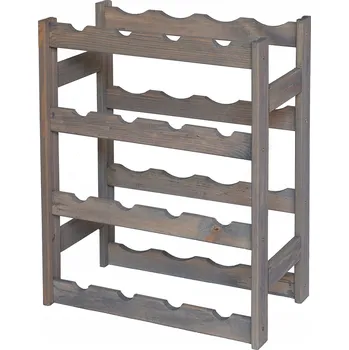 Stojan na víno Regál na víno dřevěný stojan na 16 lahví police VÝROBCE