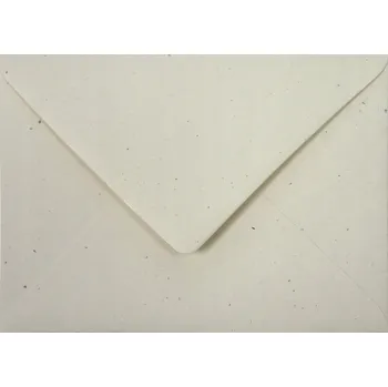 Obálka Ekologické obálky B6 Flora Avorio, krémové rustikální boho na svatba - 25 Ks