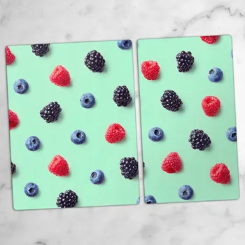 Obraz Odolné a stylové skleněné desky se vzorem Mátové lesní plody 40x52 a 30x52