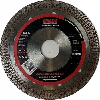 Řezný kotouč Diamantový kotouč Kinczyk 115 x 22,2 mm