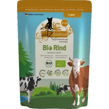 Krmivo pro kočku Krmivo Catz Finefood Bio hovězí N.507 85g