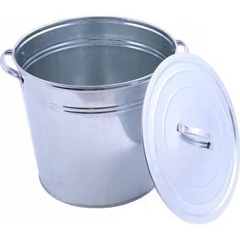 Hrnec KOTEL HRNEC HRNEC KOVOVÝ POZINKOVANÝ 15L VÍKO + ORGANIZÉR
