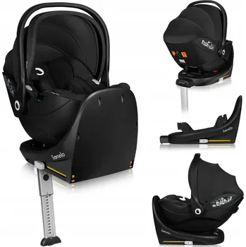 Autosedačka Lionelo Moxie autosedačka i-Size se základnou Isofix Black Carbon