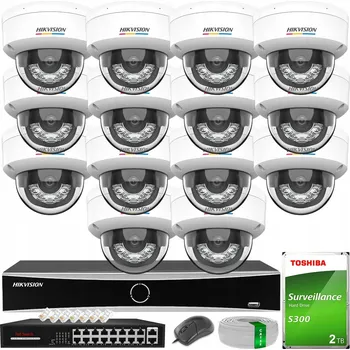 IP kamera Sada Hikvision pro 14 IP KAMER 6MPX Smart Hybrid Light ColorVu Disk 2TB