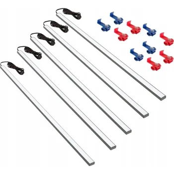 Osvětlení interiéru vozidel LED OSVĚTLENÍ DO AUTA, KABINY, NÁKLADOVÉHO PROSTORU DODÁVKY 5x25CM 12V