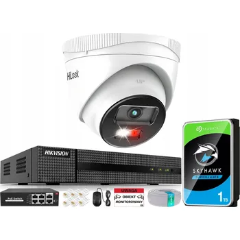 Bezpečnostní kamera Sada pro monitoring Hikvision Kamery Dual Light IPCAM-T4-30DL s IP rekordérem