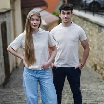 Pánské tričko TERMOVEL Tričko ALEX KRR UNISEX béžová VELIKOST: S